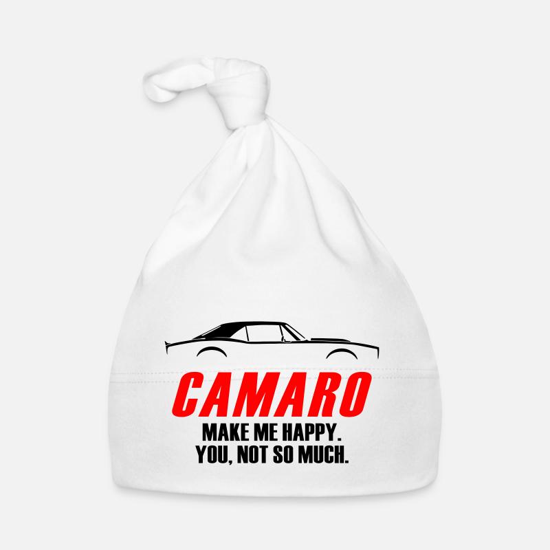 CAMARO ME RENDS HEUREUX, TU N’AS PAS TELLEMENT - Bonnet bio Bébé - blanc