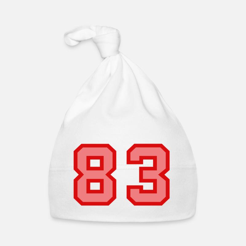 Cool Retro Retrostyle Jersey Number Back Number Organic Baby Cap