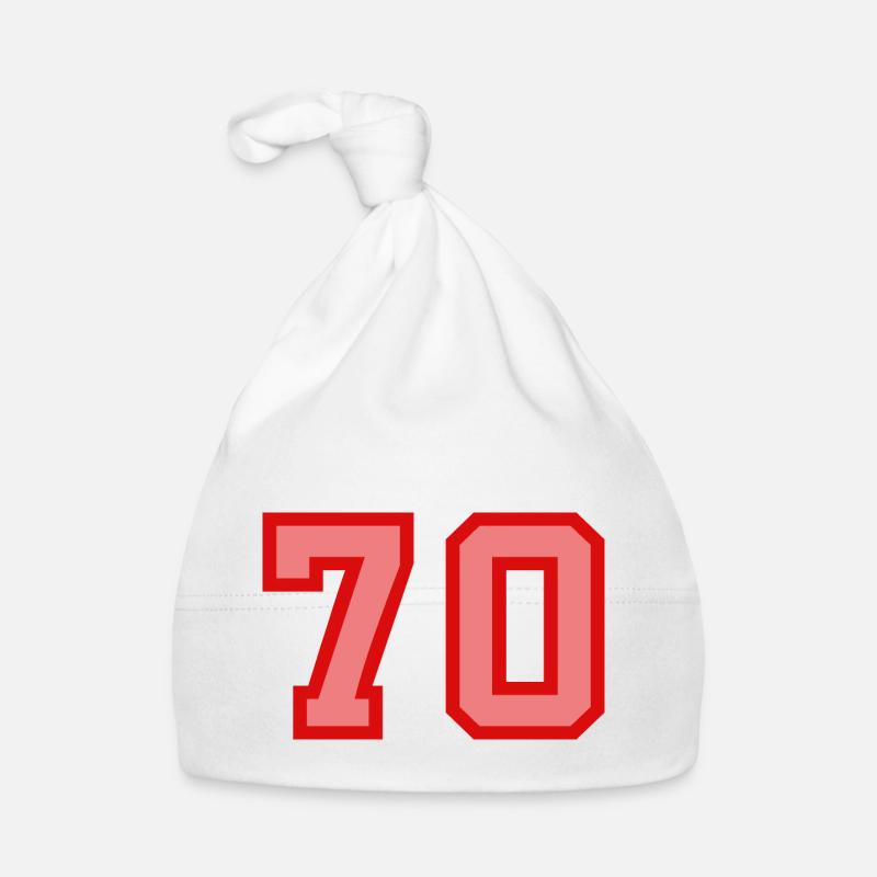 Cool Retro Retrostyle Jersey Number Back Number Organic Baby Cap