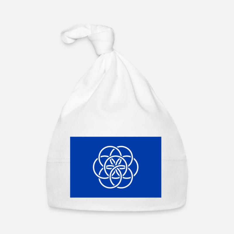 Drapeau international de la Terre Bonnet bio Bébé