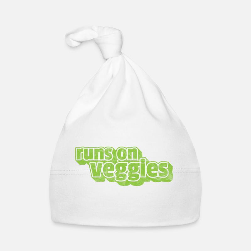Vegan Vegetarier Pflanzlich Vintage I Geschenk Baby Bio-Mütze