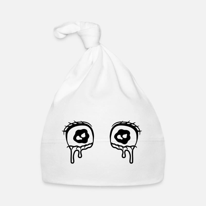 Tears Comic Eyes Crying Organic Baby Cap