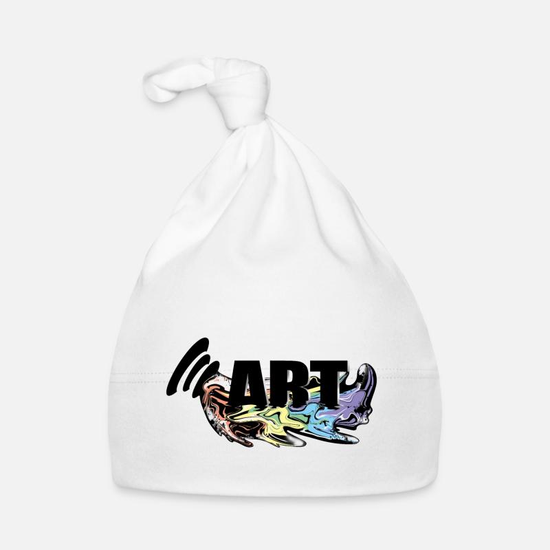 Kunst tropfender Farbe Lack Regenbogen Baby Bio-Mütze