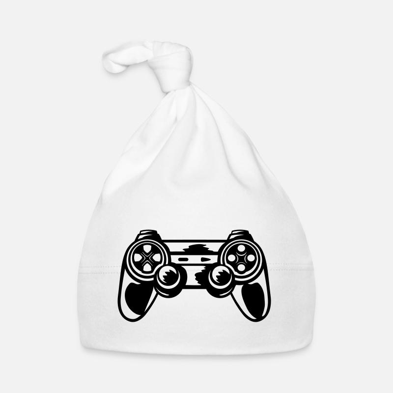 Retro Console Controller Gamer Bonnet bio Bébé