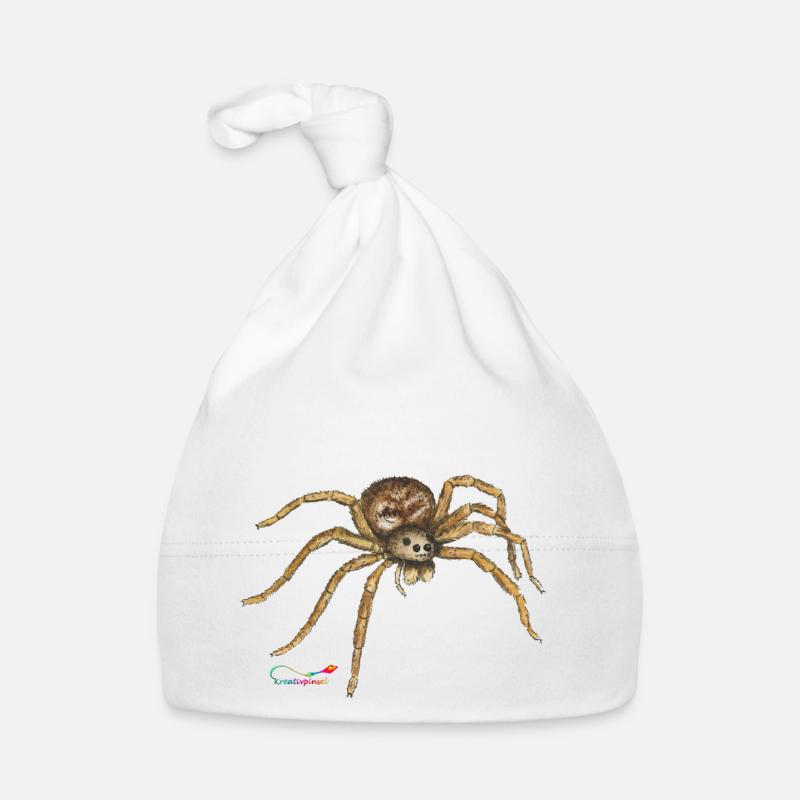 Wolf spider, a native spider Organic Baby Cap