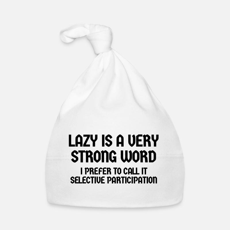 LAZY EST UNE PARTICIPATION SÉLECTIVE Bonnet bio Bébé