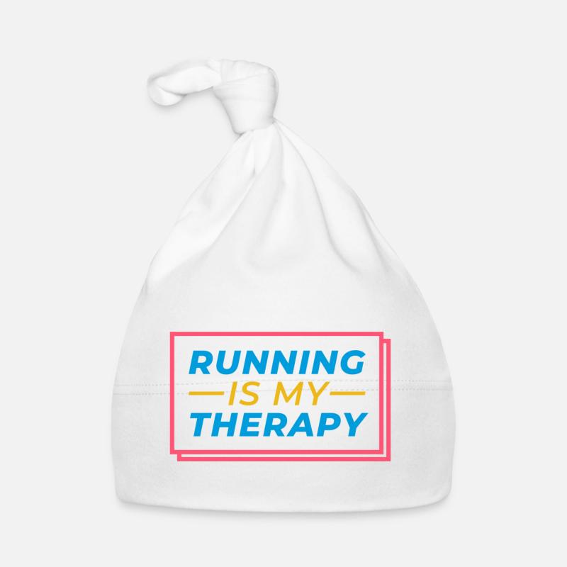 running is my therapy Baby Bio-Mütze