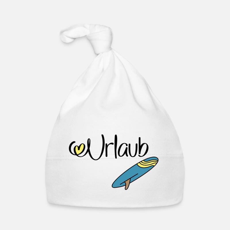 Urlaub mit Surfbrett Baby Bio-Mütze