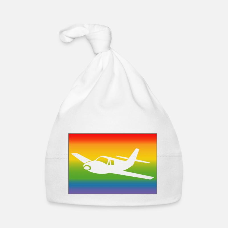 Flugzeug Regenbogen Baby Bio-Mütze