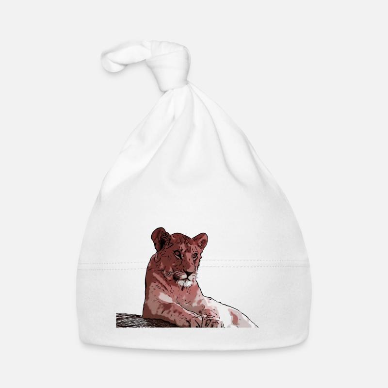 Junger Löwe Baby Bio-Mütze