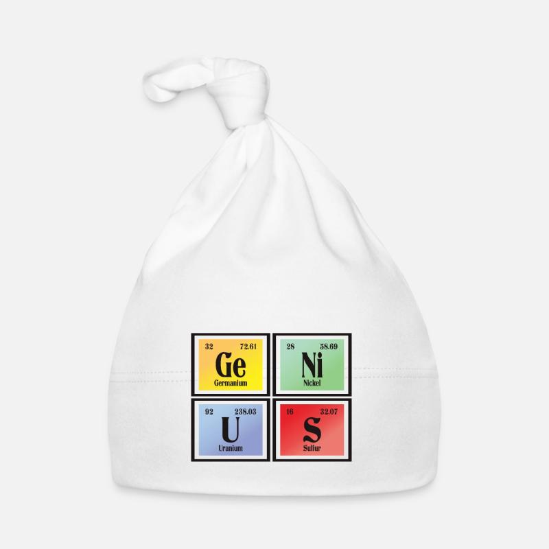 Genius | Periodensystem der Elemente Baby Bio-Mütze