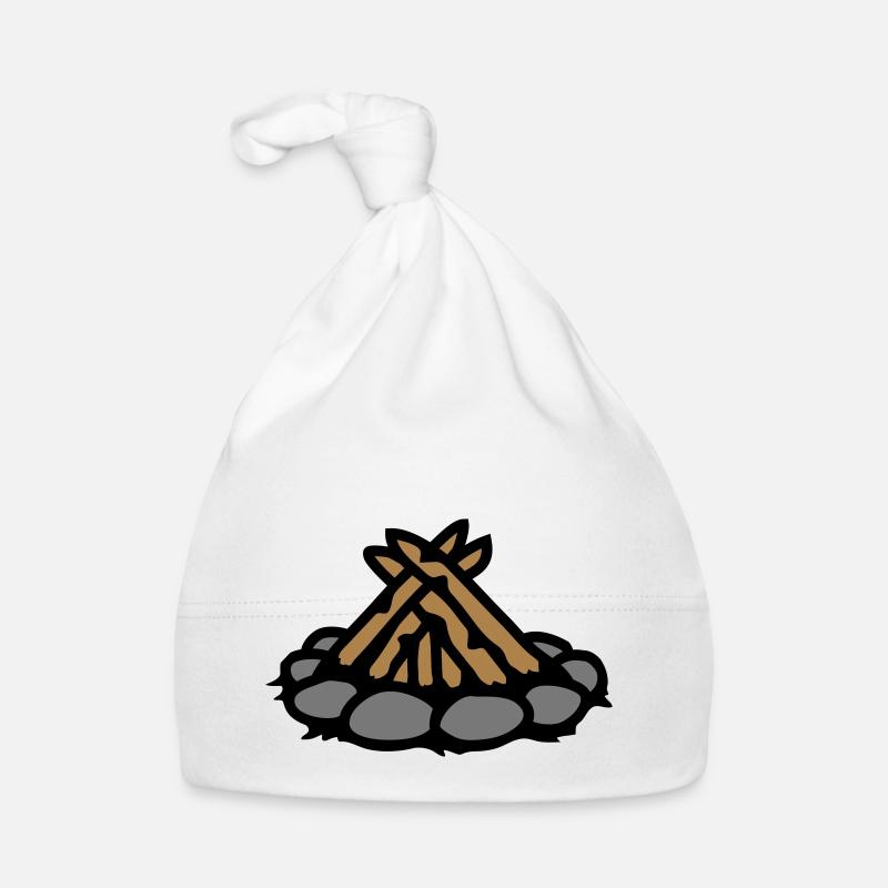 Campfire without fire Camping Organic Baby Cap