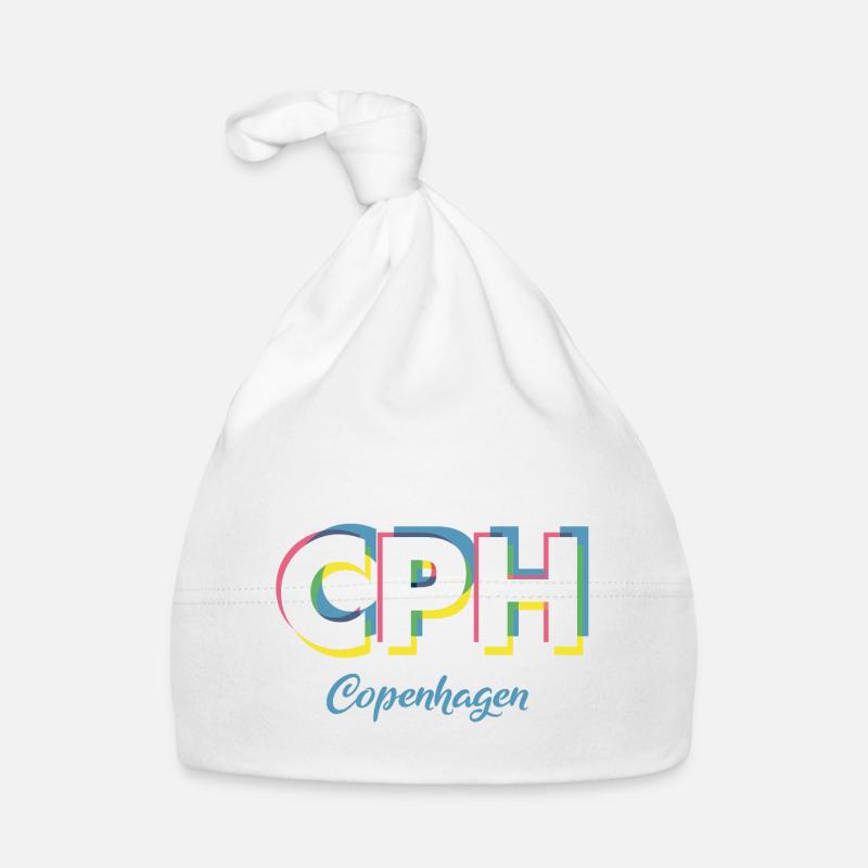 Copenhague - CPH - Copenhague - Dänemark - Danemark - Bonnet bio Bébé - blanc