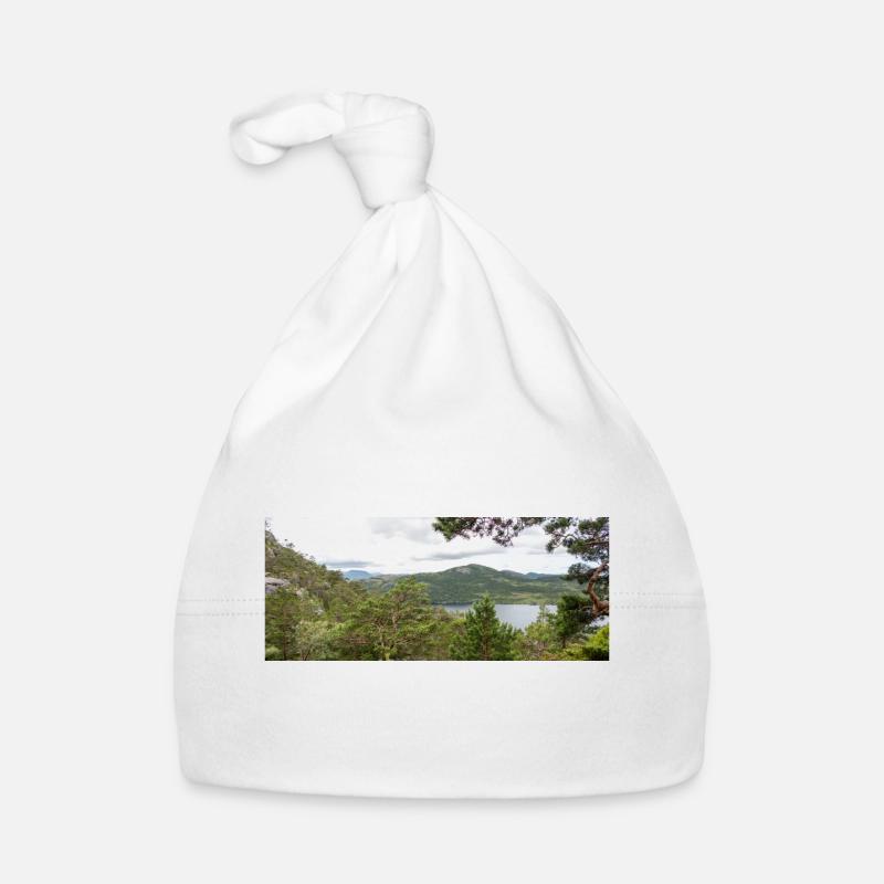 Revsvatnet-See und Landschaft am Prekestolen Baby Bio-Mütze