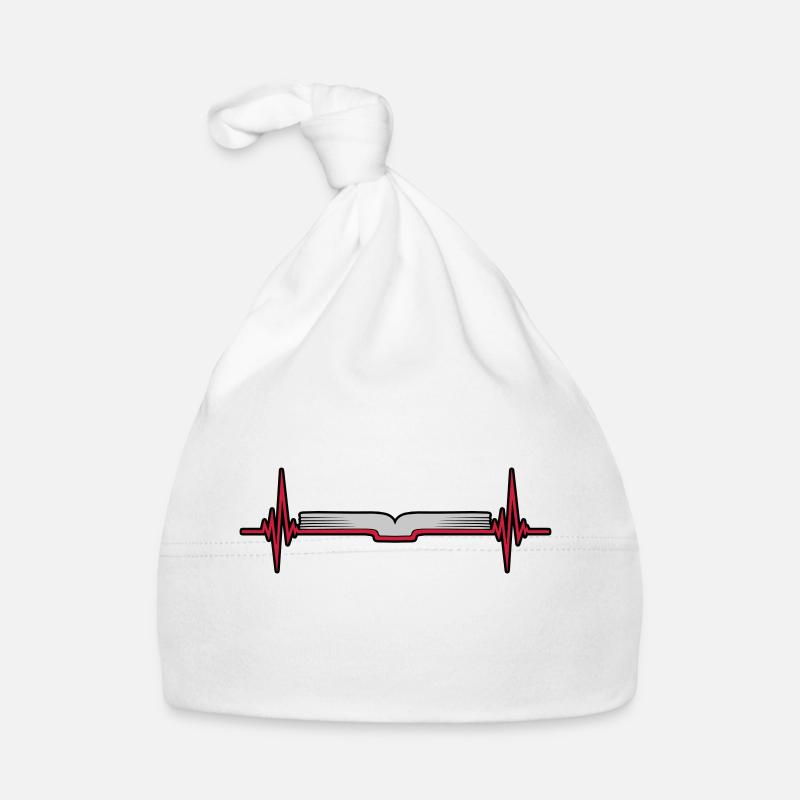 Pulse Rate Frequency Pages Book Organic Baby Cap