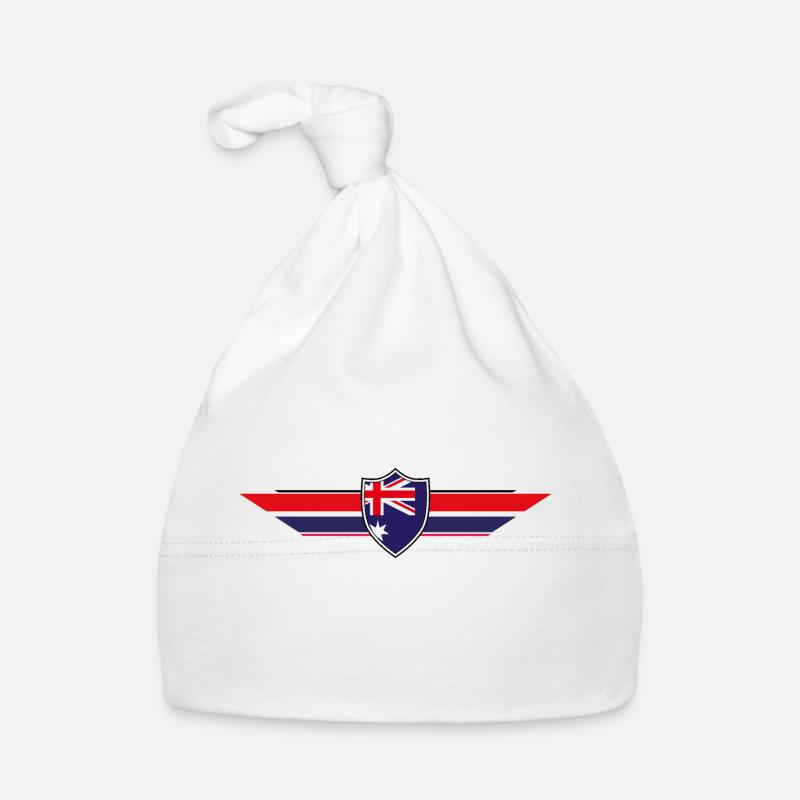 Coupe du monde des supporters australiens - Bonnet bio Bébé - blanc