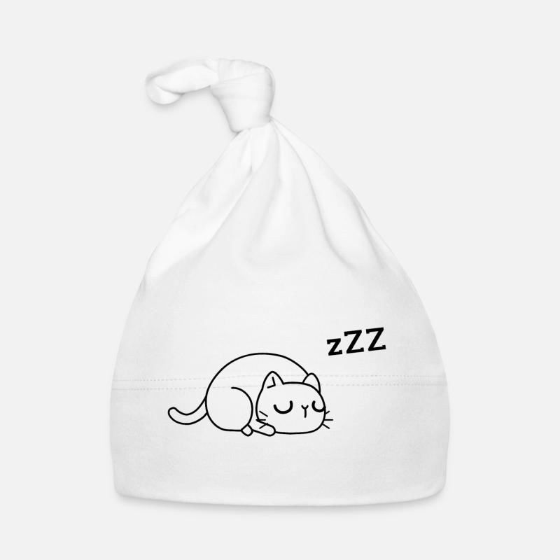 müde Katze Baby Bio-Mütze