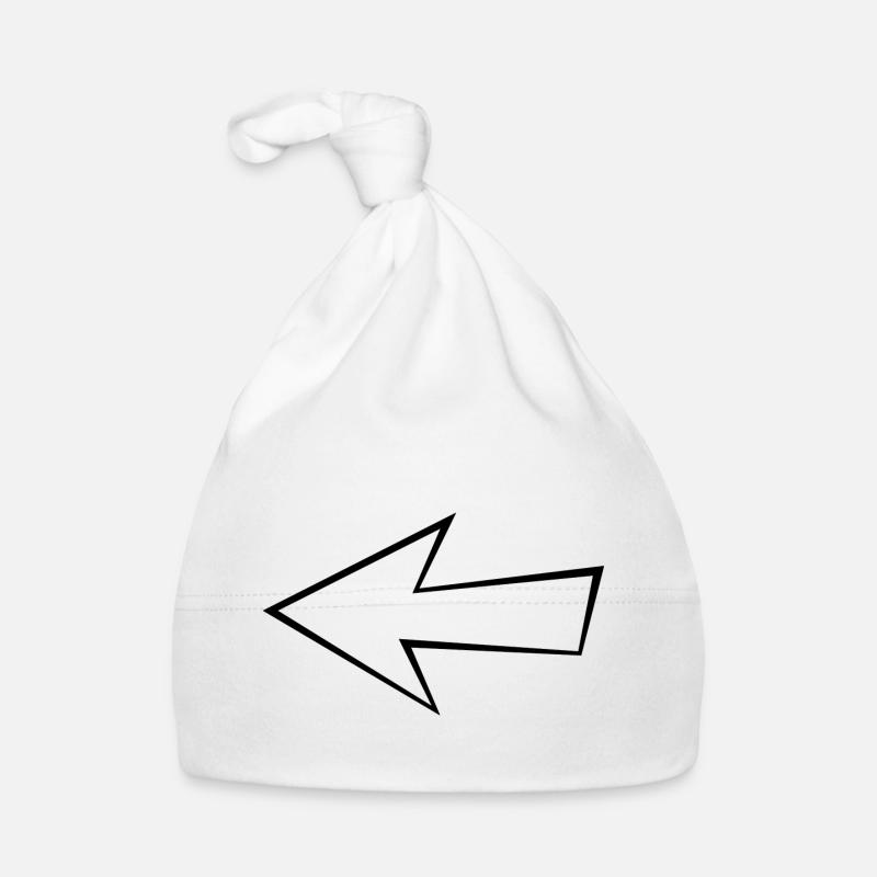 Leerer Pfeil - Baby Bio-Mütze - Weiß