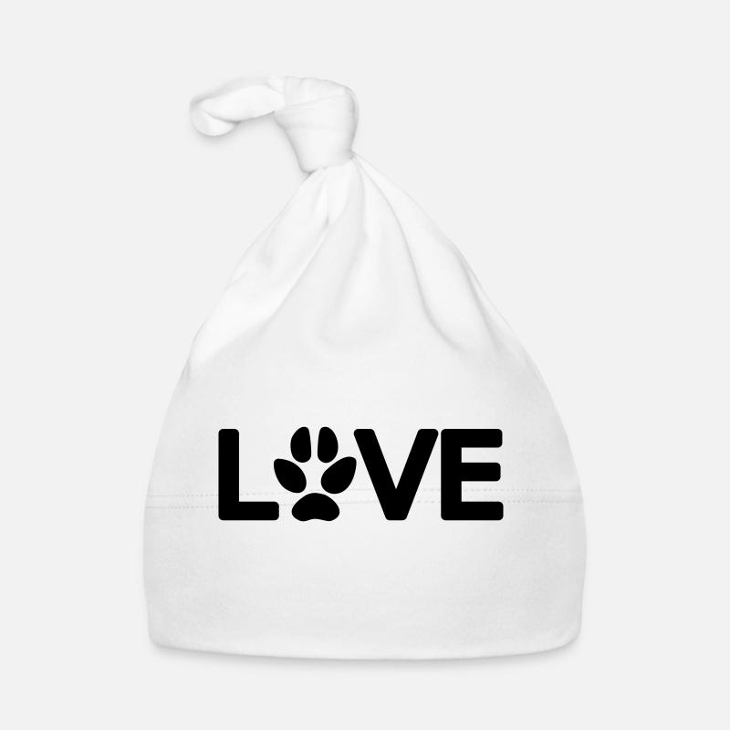 Love Hundepfote 1 Vector Baby Bio-Mütze