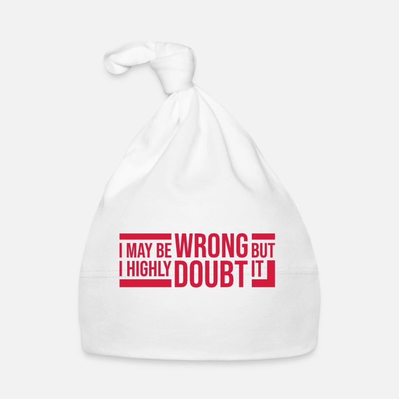 I may be wrong Baby Bio-Mütze