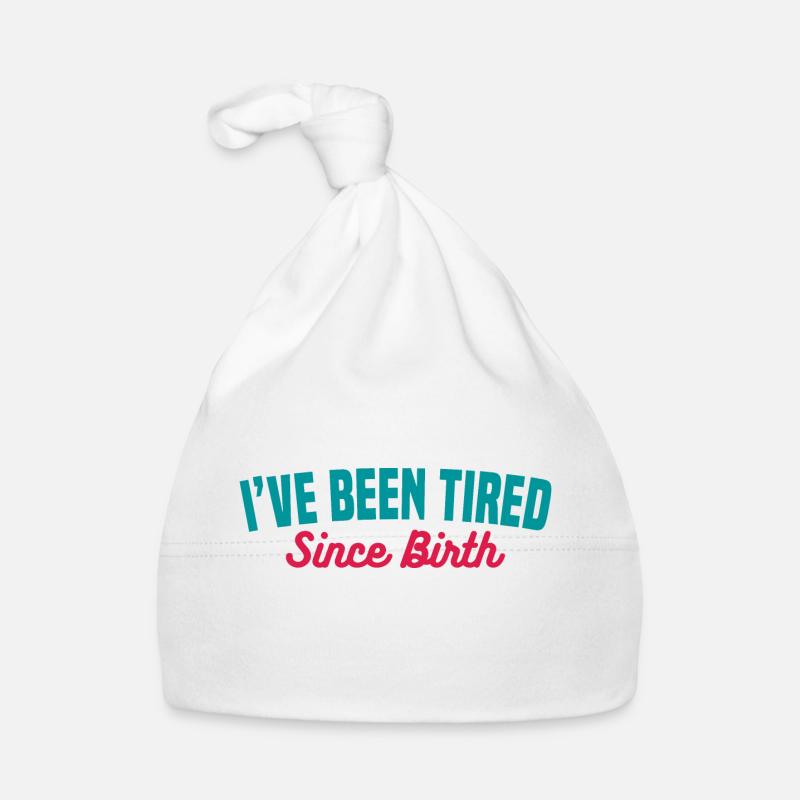 MÜDE SEIT DER GEBURT Baby Bio-Mütze