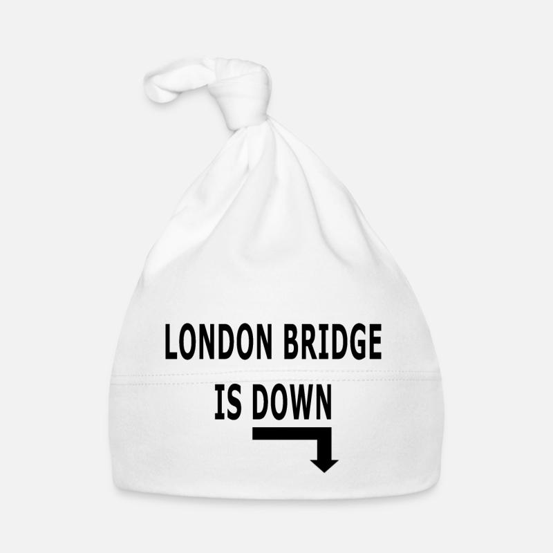 LONDON BRIDGE IS DOWN - Bonnet bio Bébé - blanc