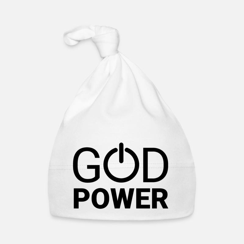 GOD POWER Bonnet bio Bébé