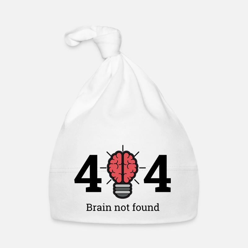 404 - brain not found Organic Baby Cap