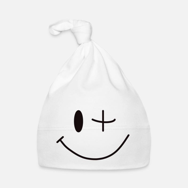 Lachen Happy Spaß Freude Freunde Tshirt Geschenk Baby Bio-Mütze