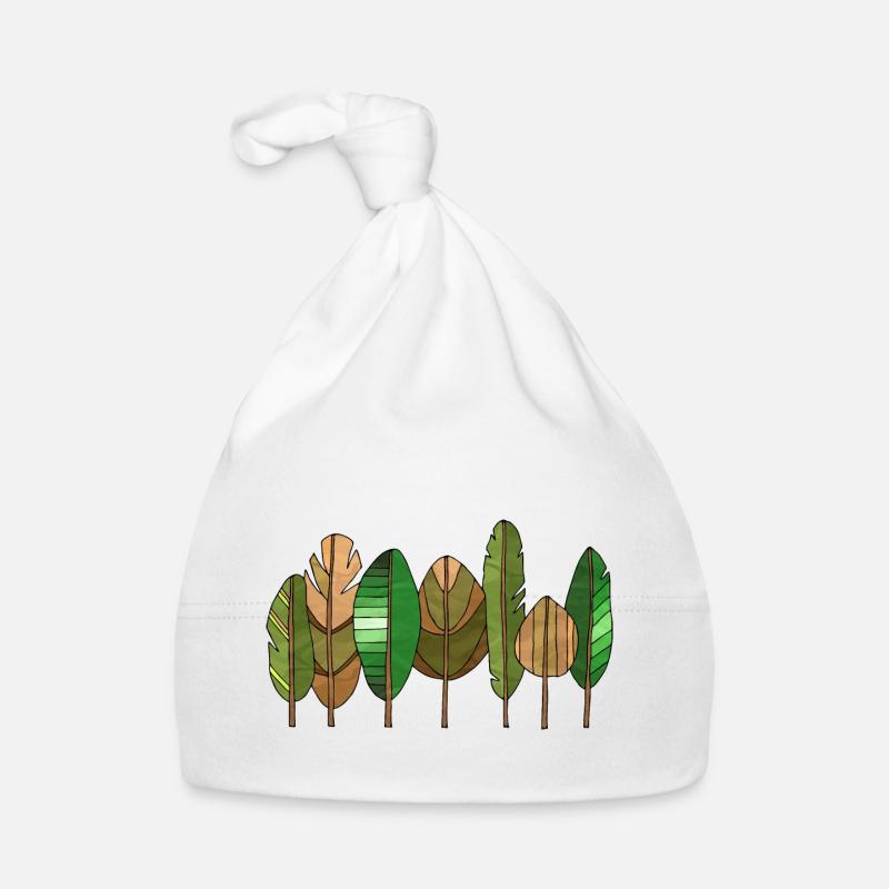 Arbre - Bonnet bio Bébé - blanc