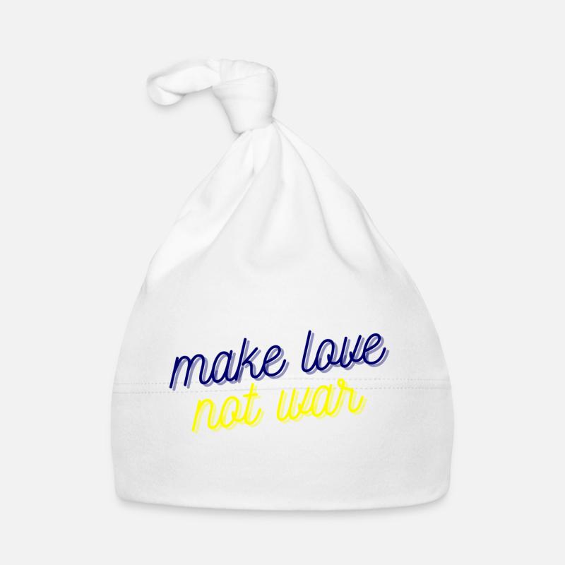 Make love not war - Design for Peace Organic Baby Cap