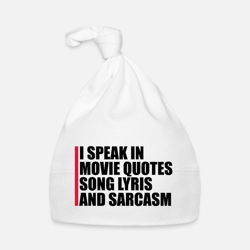 speak lyrics and sarcasm Organic Baby Cap