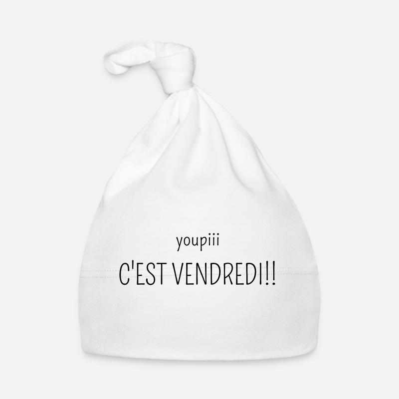 youpi c'est vendredi Bonnet bio Bébé