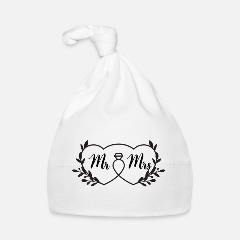 Mr Mrs Organic Baby Cap