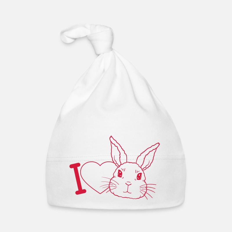 Logo I love bunnys Organic Baby Cap