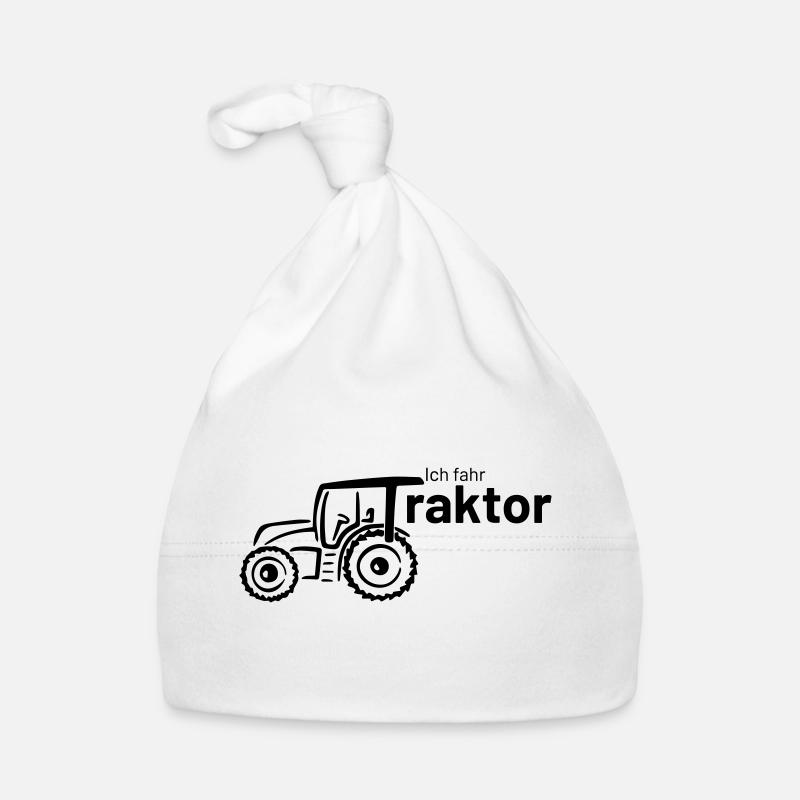 ich fahr Traktor Baby Bio-Mütze