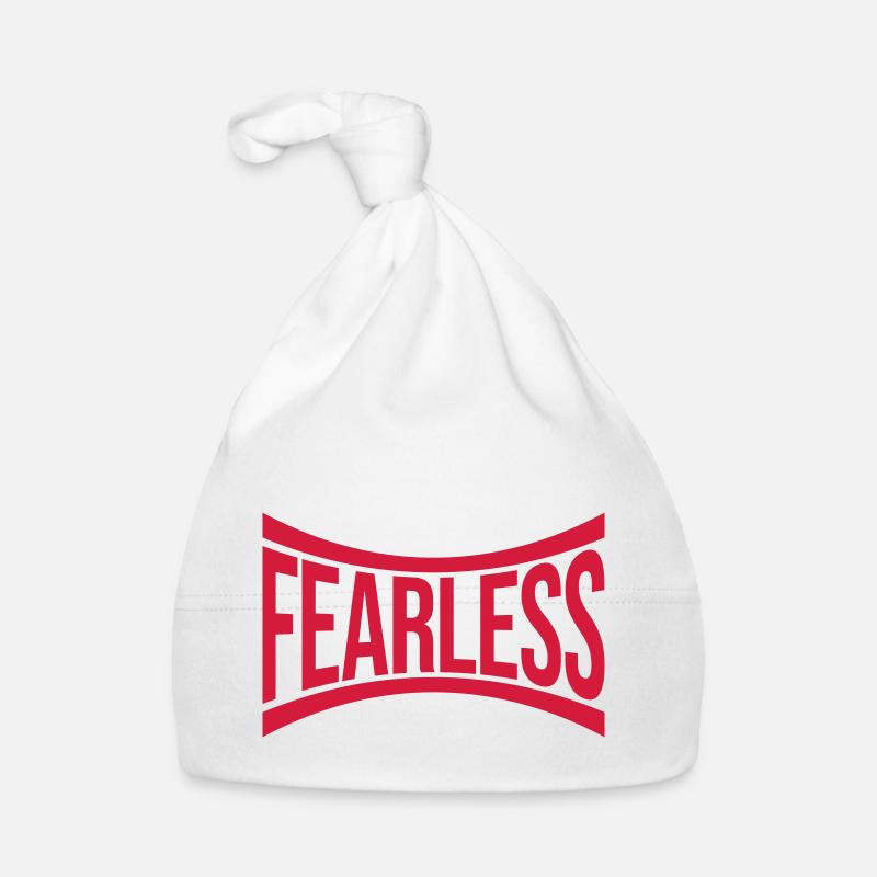 Conception de citation de texte intrépide Bonnet bio Bébé