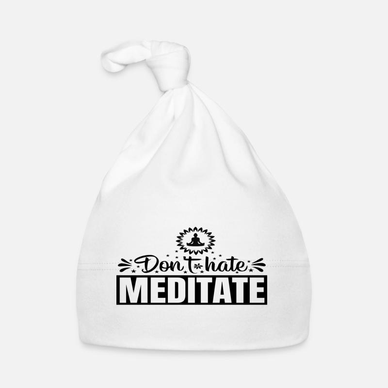 Don´t hate Meditate Baby Bio-Mütze