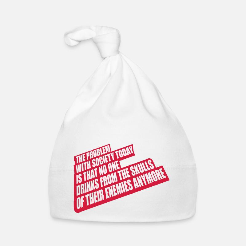 drinks from enemies skulls Organic Baby Cap