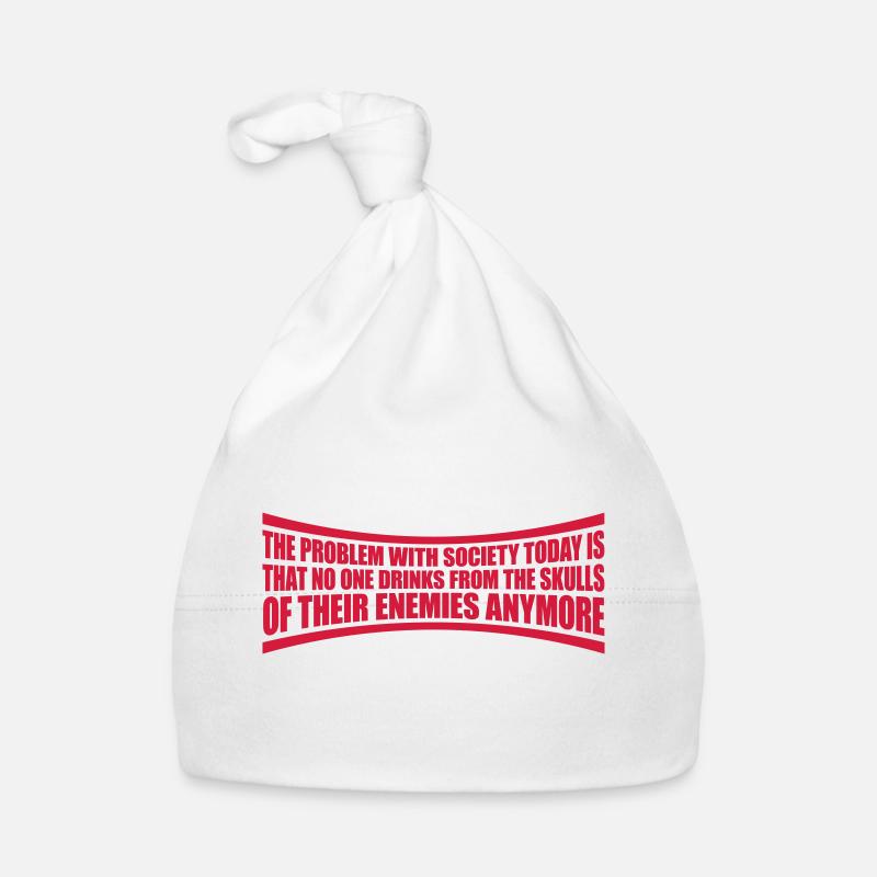 drinks from enemies skulls Organic Baby Cap