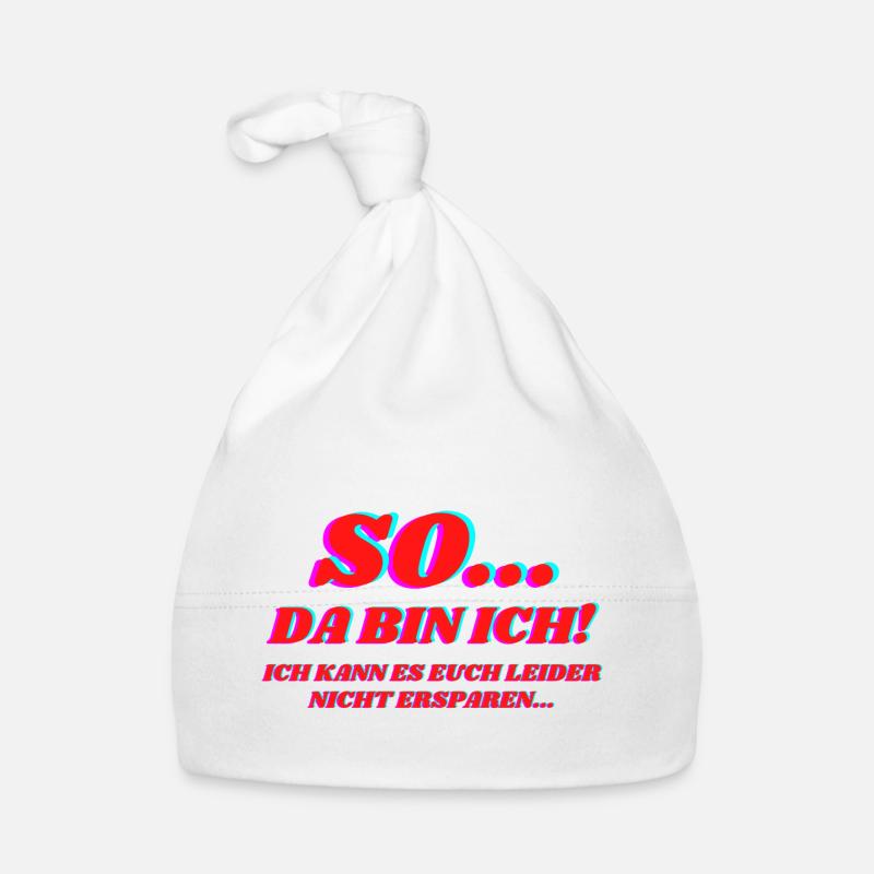 So Da Bin Ich Baby Bio-Mütze