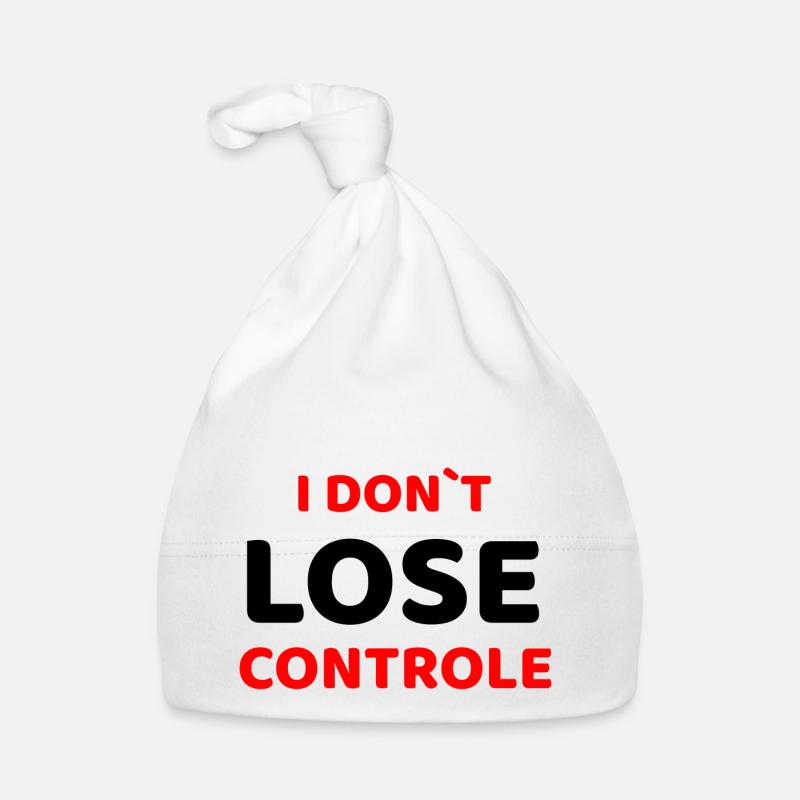 JE NE PERDS PAS COTROLE - Bonnet bio Bébé - blanc