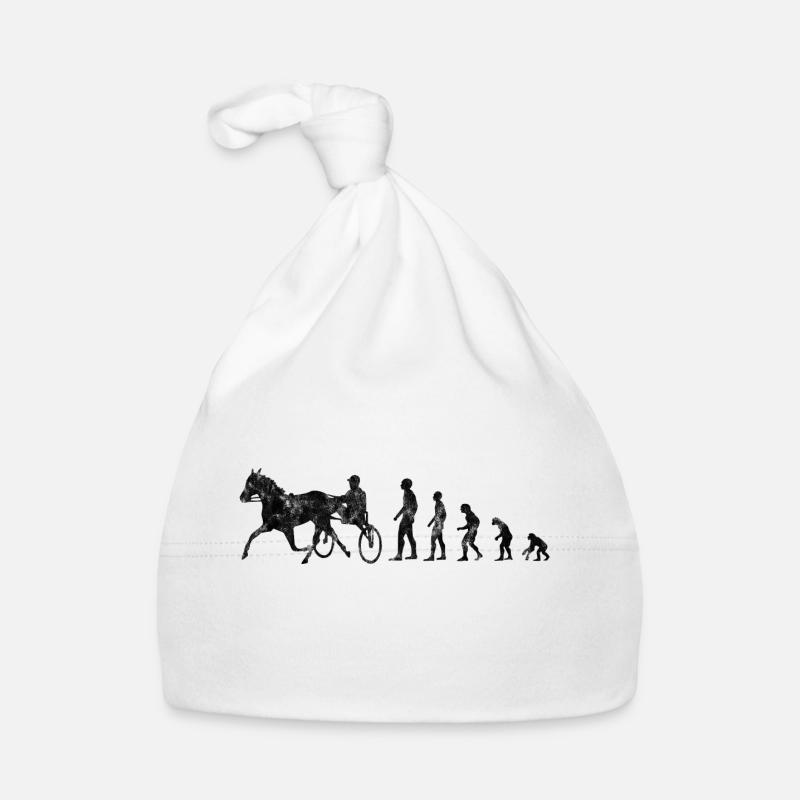 Courses de trotters au trot dans le style Evolution Bonnet bio Bébé