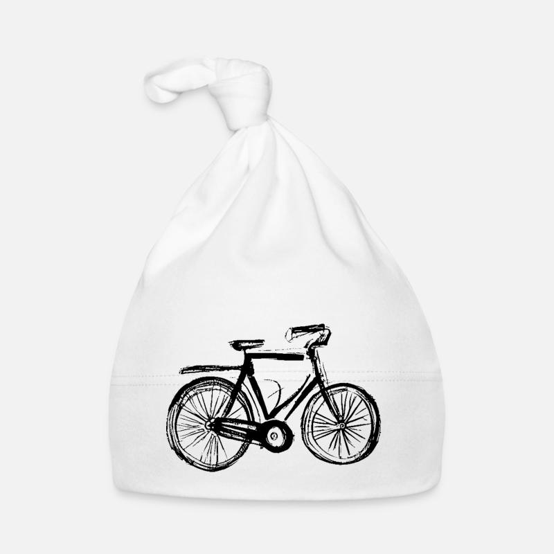 Bicycle Doodle Bicycles Cycling Silhouette 1 Bonnet bio Bébé