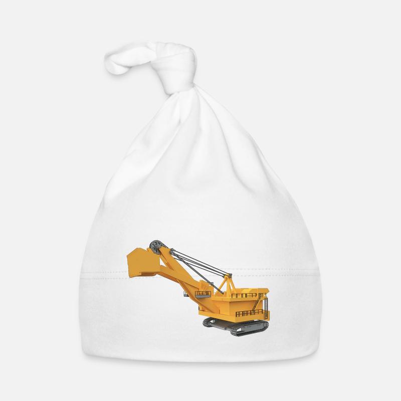 Huge excavator Organic Baby Cap