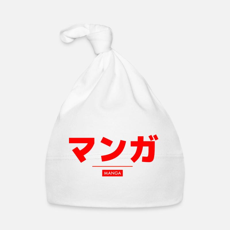 Japonais - Bonnet bio Bébé - blanc