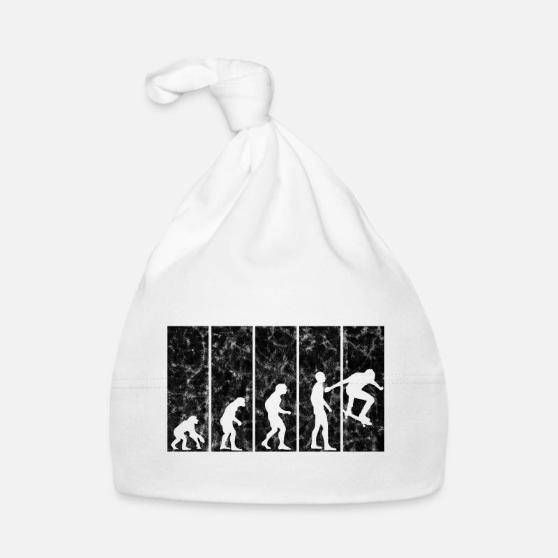 Skateboarder Skateboard Skater Skate Evolution Bonnet bio Bébé
