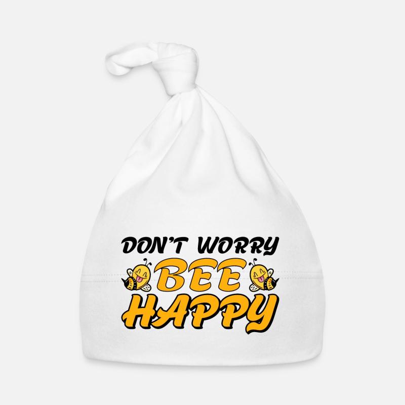 Don't Worry Bee Happy 30 Organic Baby Cap