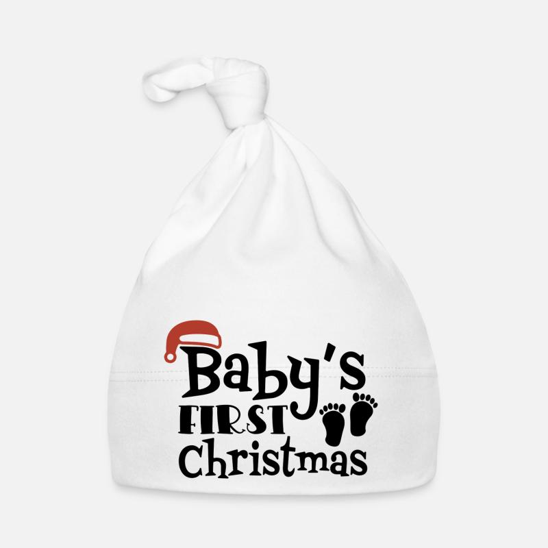 Baby's First Christmas Organic Baby Cap