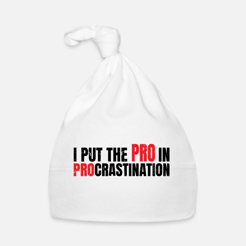 I Put The Pro In Procrastination 7 Baby Bio-Mütze
